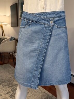 RAW G-star asymmetrical denim skirt